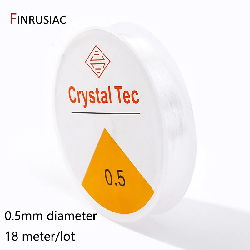 0.4-1.0mm Elastic Cord String Transparent Crystal Elastic Line