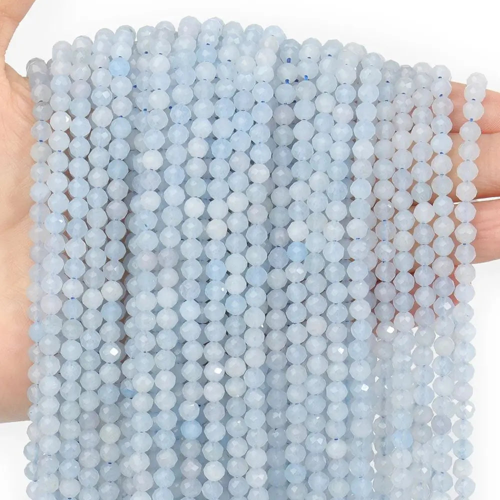Wholesale Faceted Natural Stone Beads Faceted Amazonite Aquamarine Opal Labradorite