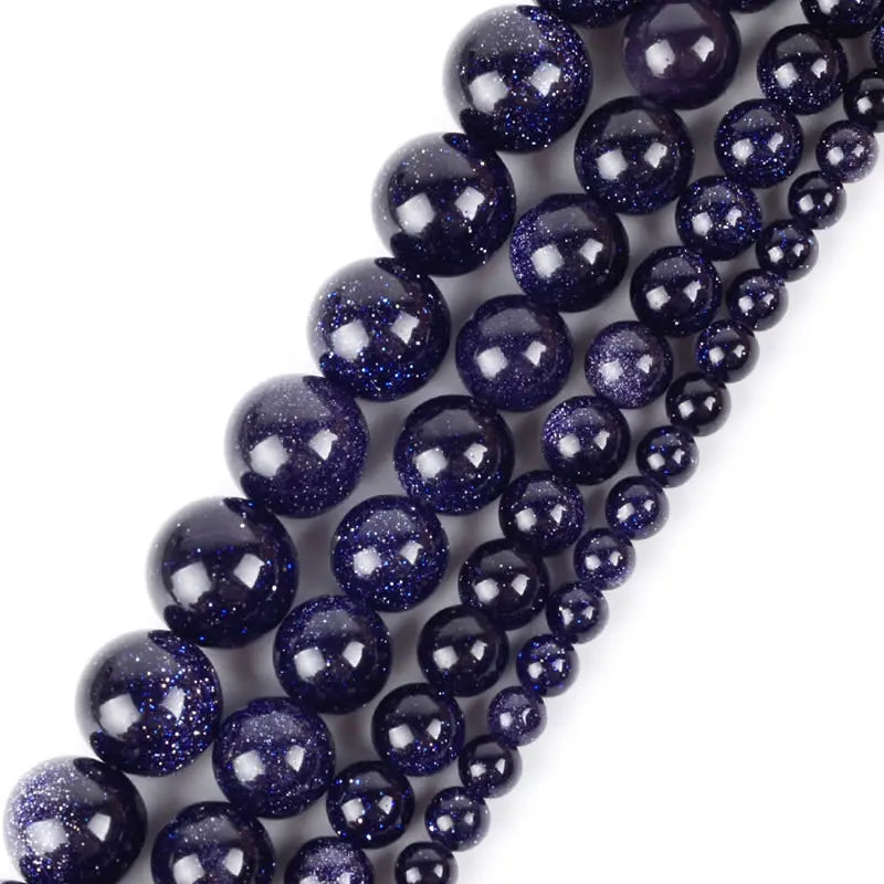 A++ Natural Golden Sandstone & Blue Sandstone & Green Sandstone Loose Beads