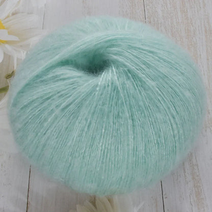 1pcs 50g Mohair Silk Wool Yarn 15% Wool 15% Mohair 40% Acrylic 30%