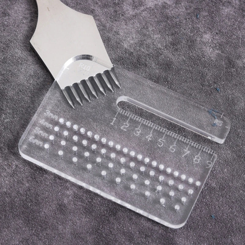 Leather Stitching Aid Plate, Leather Punching Tool Leather Work Tool