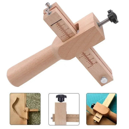 Wooden Leather Strap Cutter Adjustable Strip Belt Precise Cutting Tool