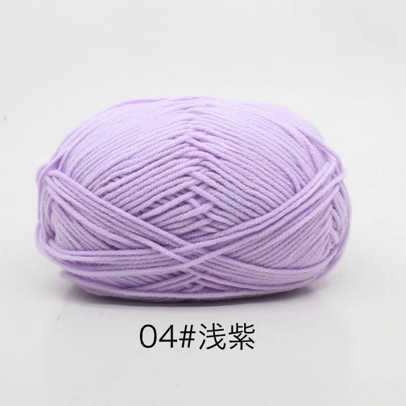 40-50g/Set 4ply Milk Cotton(80%) Knitting Yarn