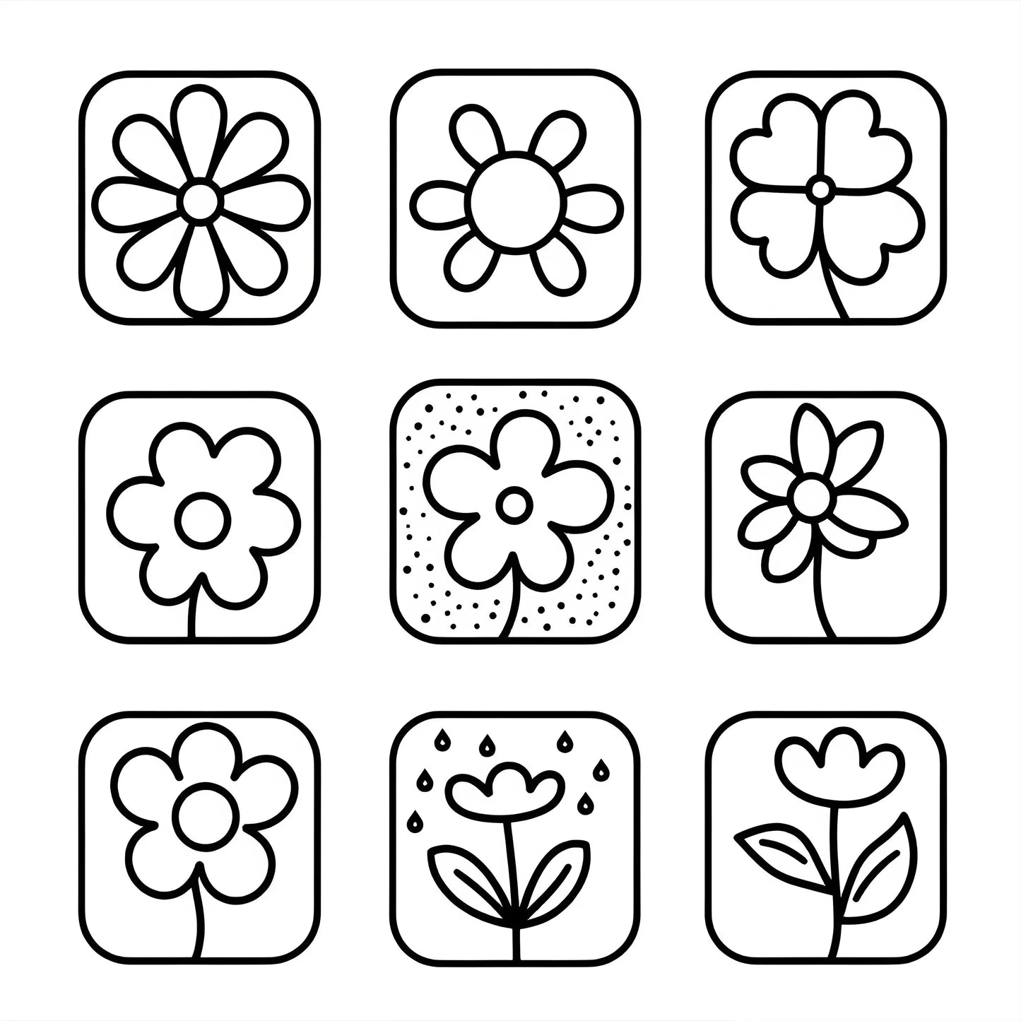 PATTERN TO CHILL Bold-easy Coloring Book for Adults