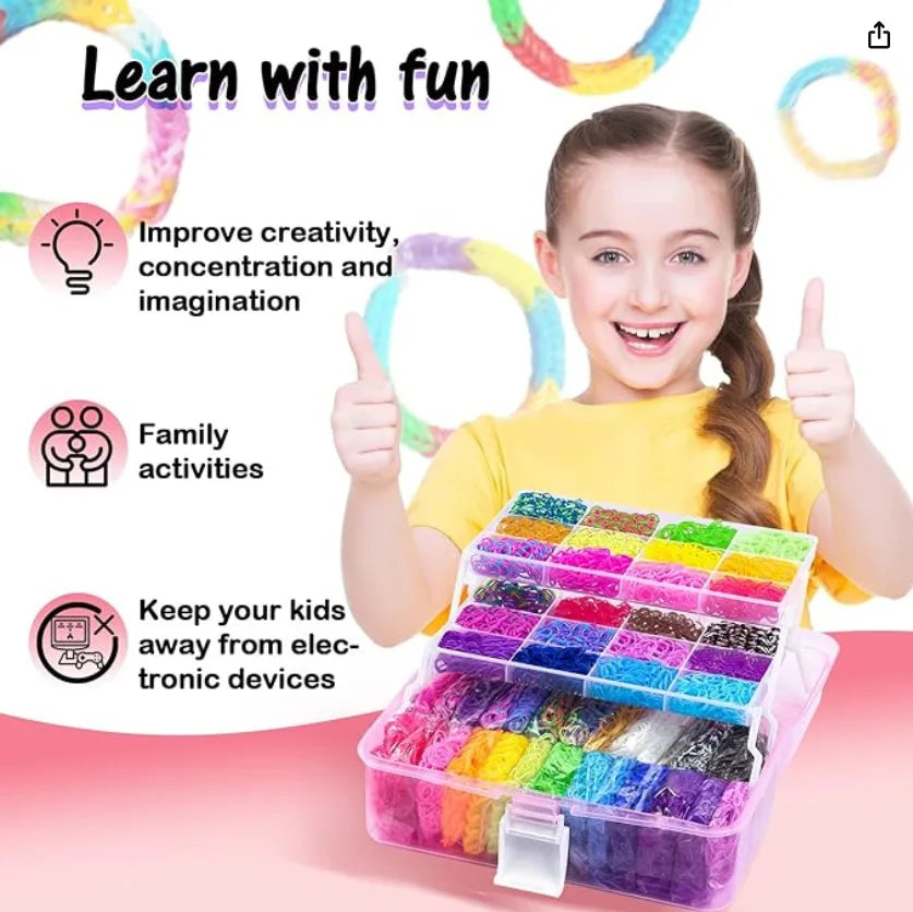 Boxed! DIY Handmade Rubber Bands Loom Weaving