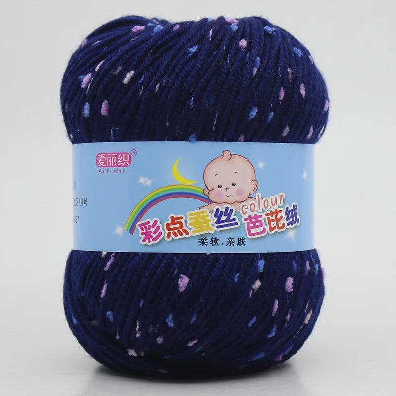 High Quality Wool Thread Eco-dyed Needlework Baby Cotton Cashmere Yarn