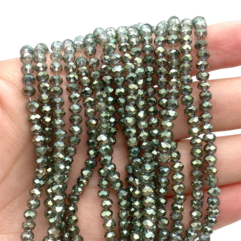 2 3 4 6 8mm Austria Faceted Crystal Beads Rondelle