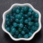 6-18mm Gradient Acrylic Beads Round Cat's Eye  Loose Spacer Beads