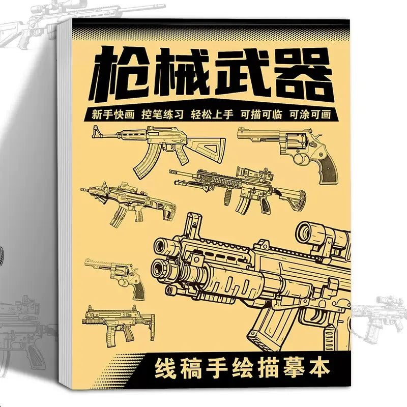 Anime Character Line Art Drawing Book for Beginners - 48 Pages of Simple Hand-Drawn Outlines