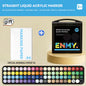 enmy Black box Direct Liquid acrylic markers with paper 24-80 colors