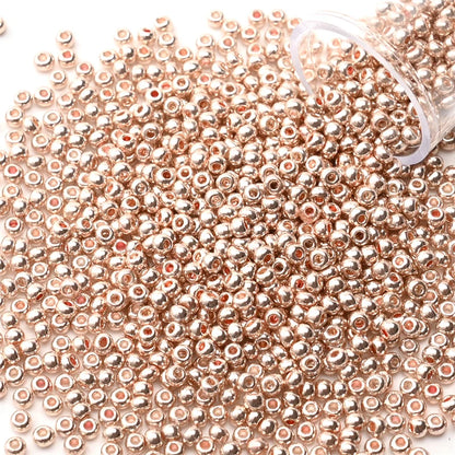 12Grams/Tube 2mm Metallic Seed Beads Japanese Round Glass Seedbeads 1200pcs