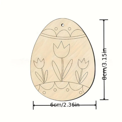 8pcs Easter Wooden Assorted