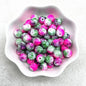 4/6/8/10mm Pattern Round Glass Beads Loose Spacer Beads
