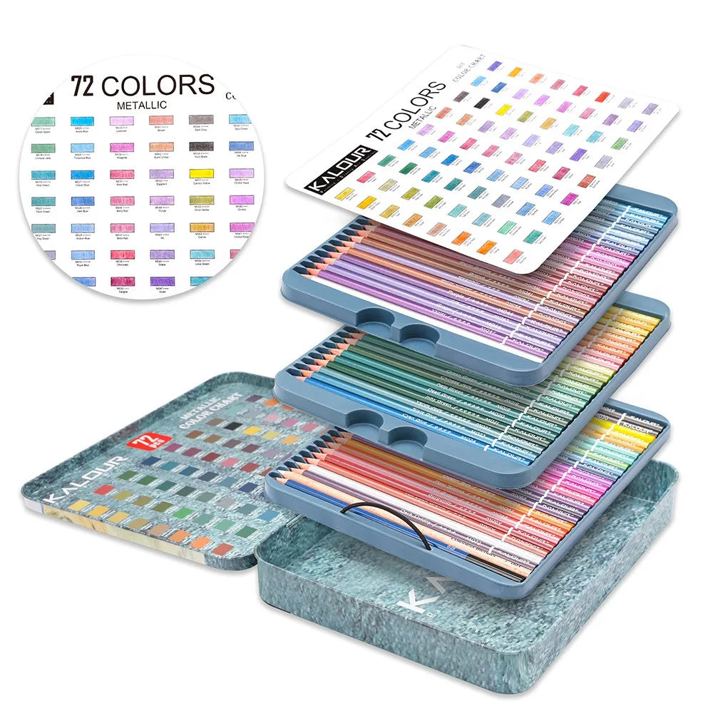 KALOUR Colored Pencil 72pcs/Set Art Stationery Rich Colors