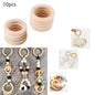 10pcs DIY Wood Hoops Craft Decoration