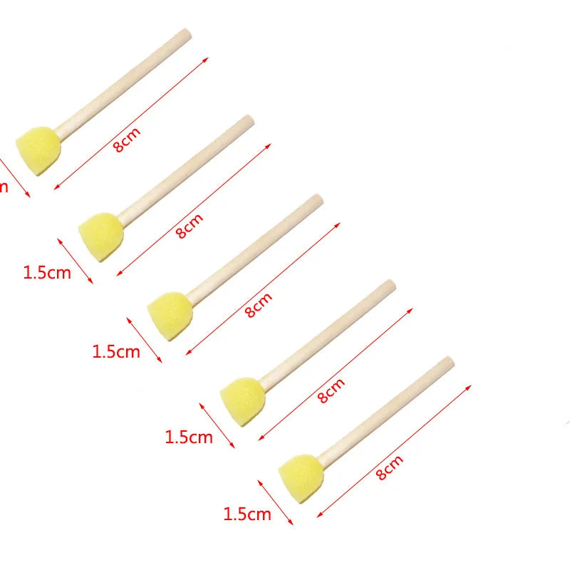 20pcs Round Sponges Brush Set Stencil Sponge