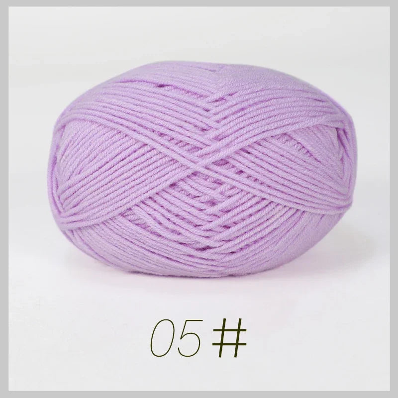 A1-a 50g/Set Soft Milk Cotton Yarn for Crochet Threads for Knitting