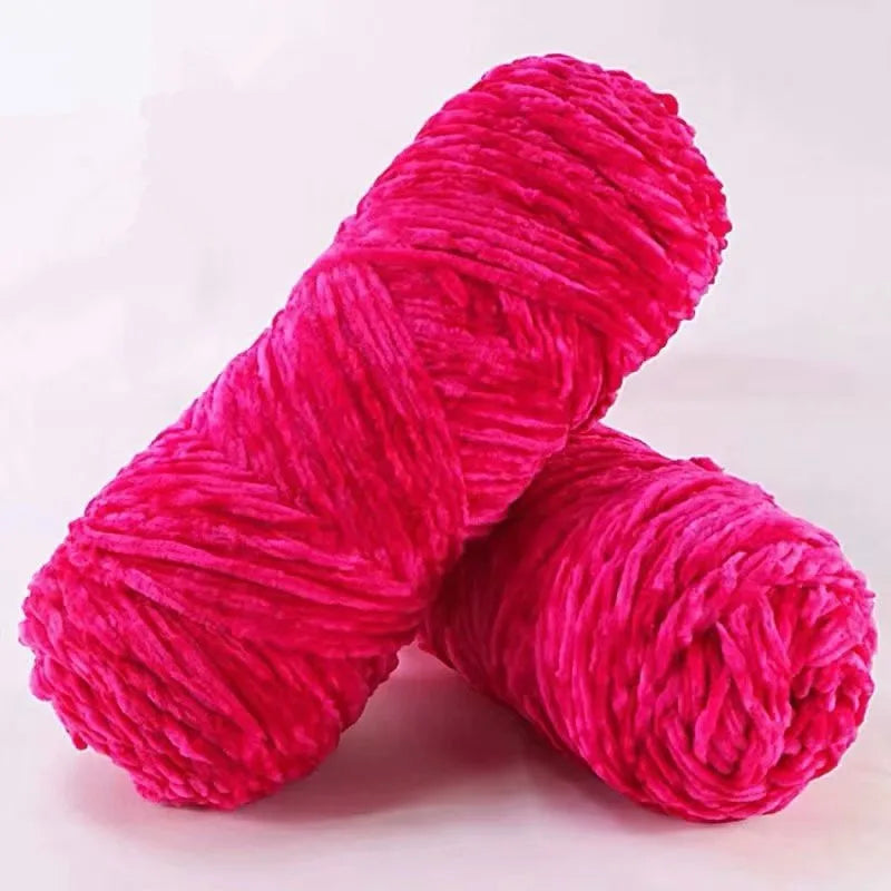 DIY 100% Polyester  Velvet Yarn