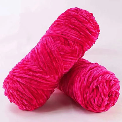 DIY 100% Polyester  Velvet Yarn