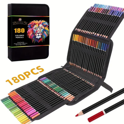 180 Colors Professional Colored Pencils Set Non-toxic Oil Pencils Set