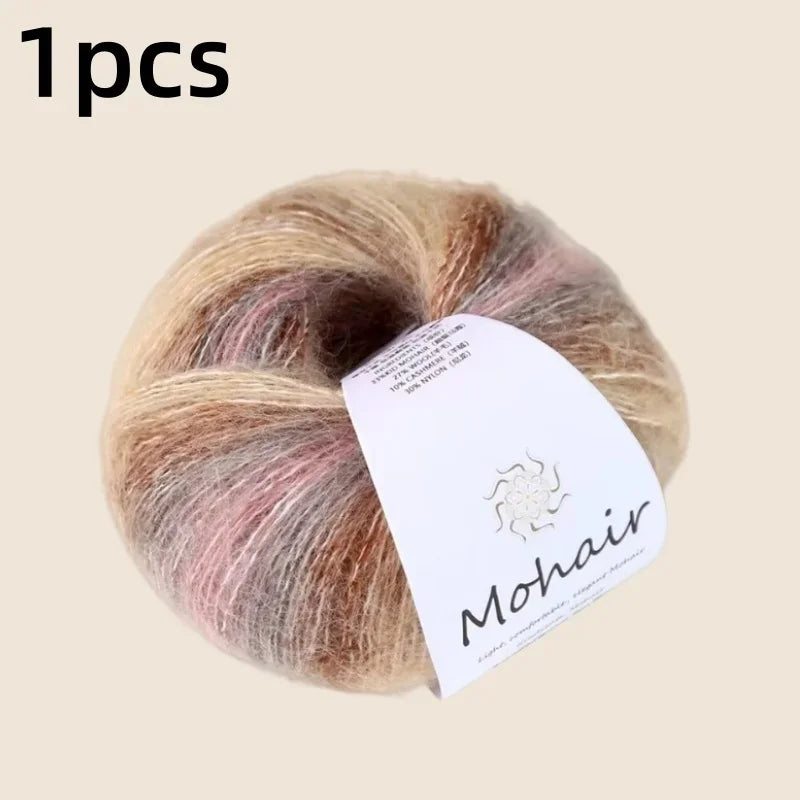 Gradient Mohair Soft Cotton Yarn