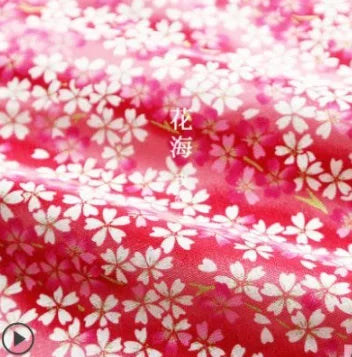 50x145cm Japanese Kimono Bronzed Fabric