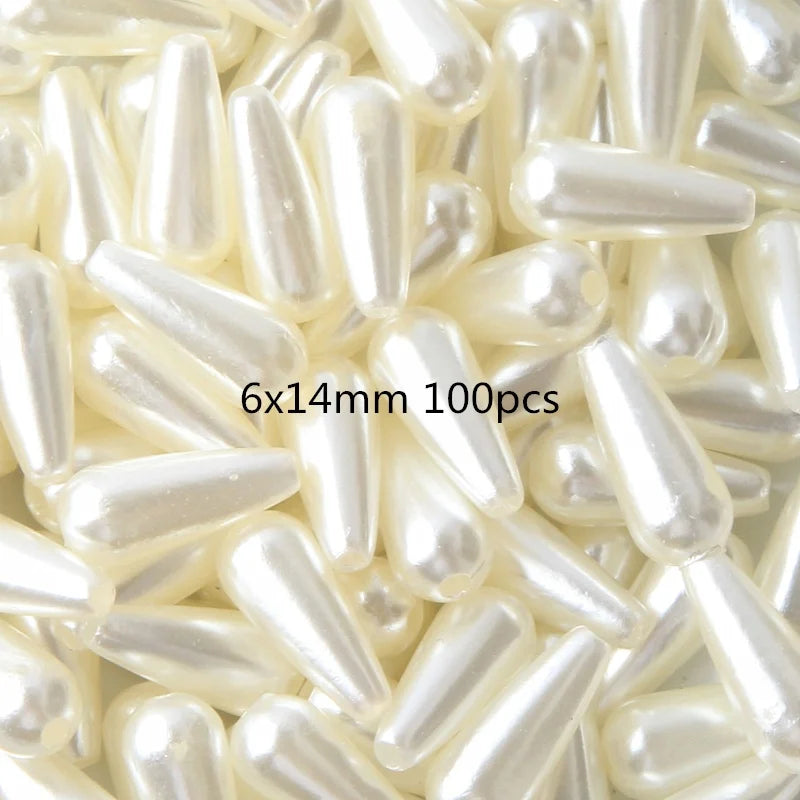Cheap Accessories Mixed Water Droplets Shape Imitation Pearls