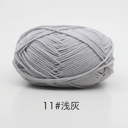 40-50g/Set 4ply Milk Cotton(80%) Knitting Yarn
