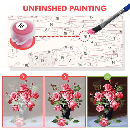 DIY Digital Oil Painting Cactus Plant Paint By Number