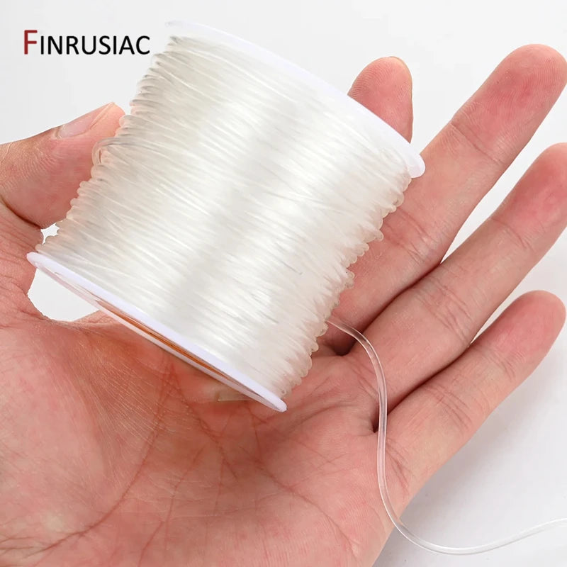 0.4-1.0mm Elastic Cord String Transparent Crystal Elastic Line