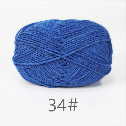 A1-a 50g/Set Soft Milk Cotton Yarn for Crochet Threads for Knitting