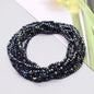 New 2 3 4mm Dyeing Rondelle Crystal Glass Beads
