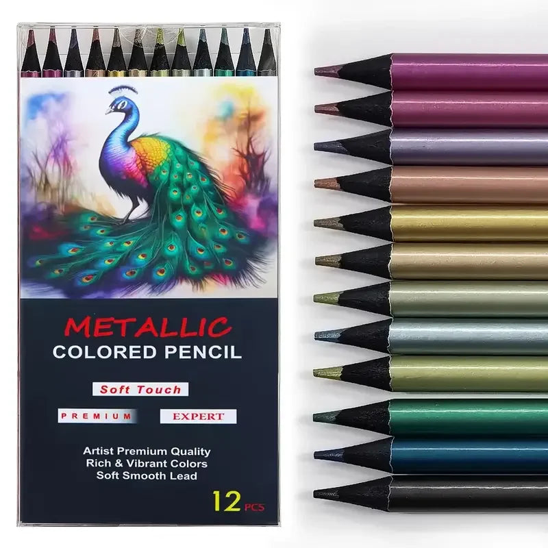 12/24 Colors Metallic Colored Pencil