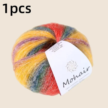 Gradient Mohair Soft Cotton Yarn