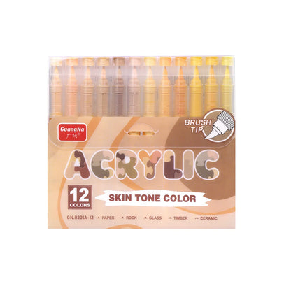 24 Colors Skin Tone Acrylic Paint Pens