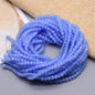 New 2 3 4mm Dyeing Rondelle Crystal Glass Beads