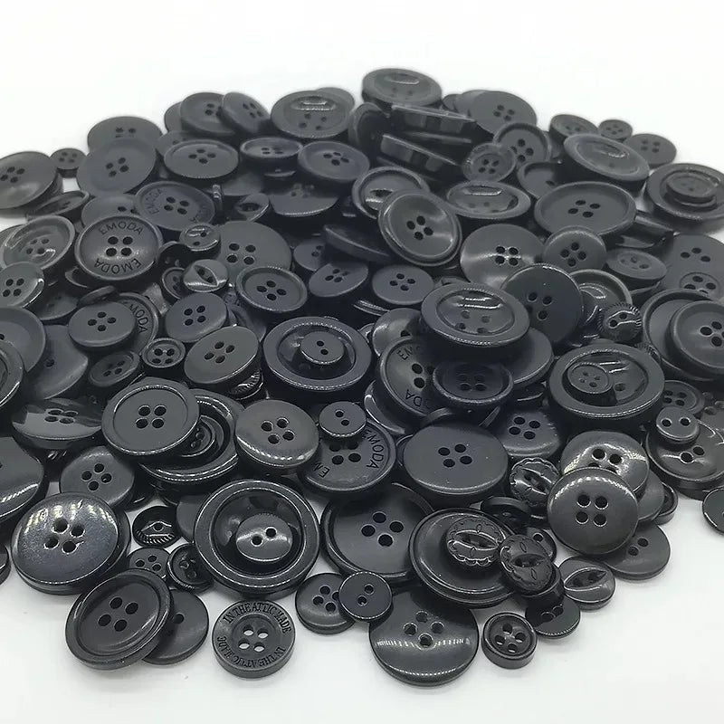 50Gram  Mix size wooden buttons