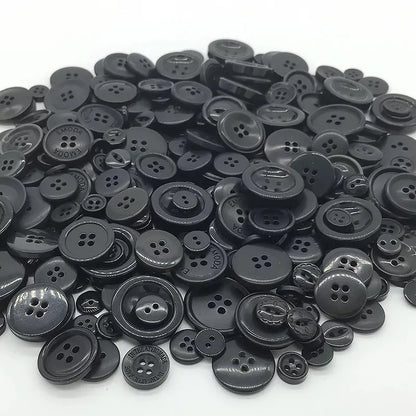 50Gram  Mix size wooden buttons