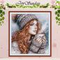 Warm Tea In Winter Patterns Counted Cross Stitch Set DIY 11CT 14CT 16CT Stamped