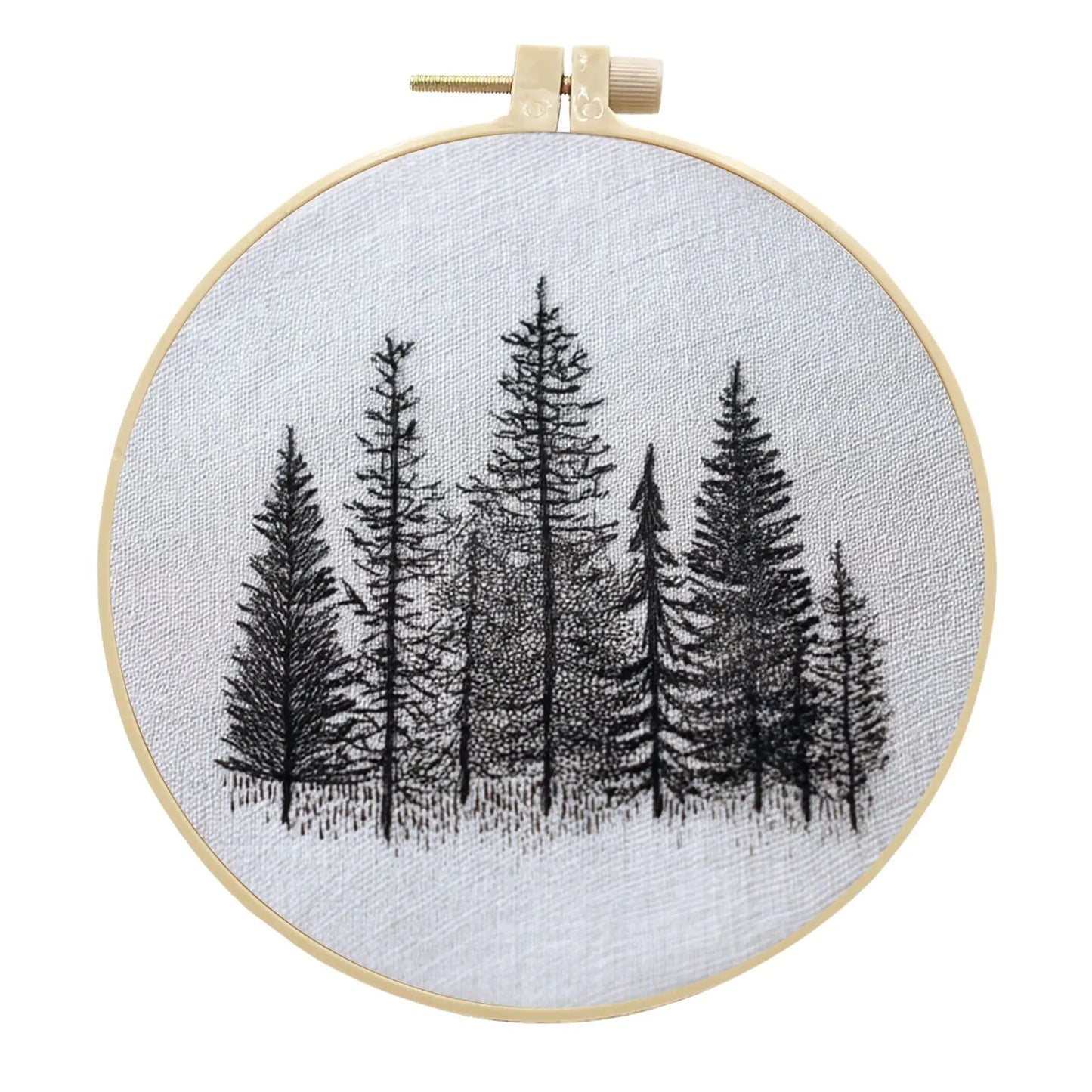 Nature Scenery Embroidery Kit for Beginners with Pattern Needlepoint