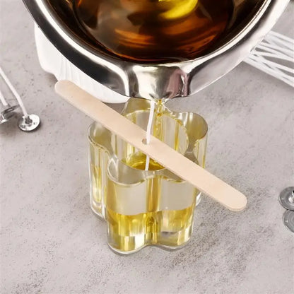 50/100Pcs Candle Wicks Waxed Cotton Set Smokeless