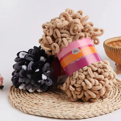 100g/ball Hand-woven Loop Chunky Yarn