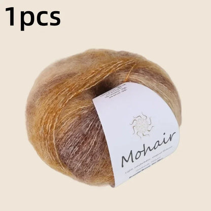 Gradient Mohair Soft Cotton Yarn