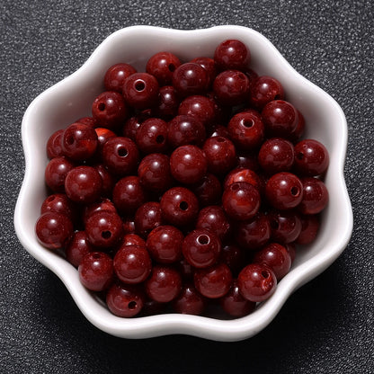 6-18mm Gradient Acrylic Beads Round Cat's Eye  Loose Spacer Beads