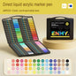 ENMY Acrylic Paint Markers Pen Soft Head Direct Liquid