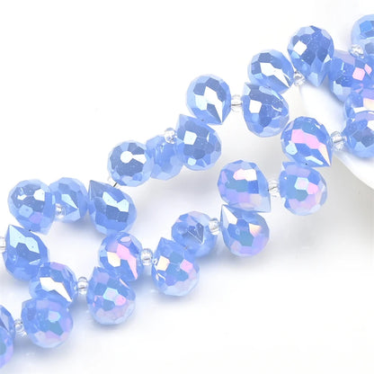 Austria AB Color Crystal Strawberry Beads 10*8mm Shiny Faceted Glass Beads
