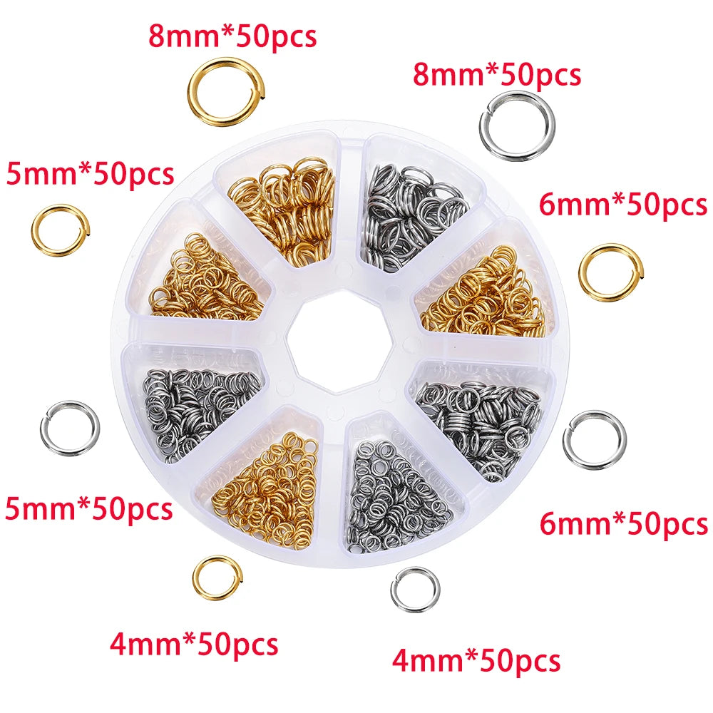 210-400pcs/Box Jewelry Making Kits Lobster Clasp