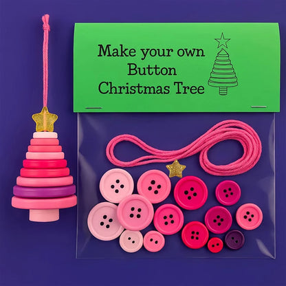 Christmas Button Snowman Ornament Kit