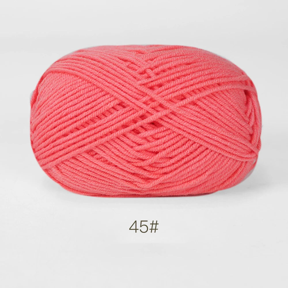 A1-a 50g/Set Soft Milk Cotton Yarn for Crochet Threads for Knitting