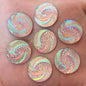 New 20pcs 20mm AB Resin Round FlatBack Rhinestone